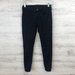 AMERICAN EAGLE Black Jeggings 6 SHORT